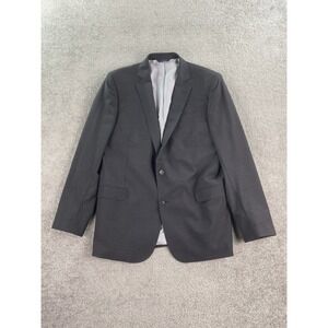 Brooks Brothers Suit Jacket 44 L Gray Wool Solid Explorer Fitzgerald Fit Luxury